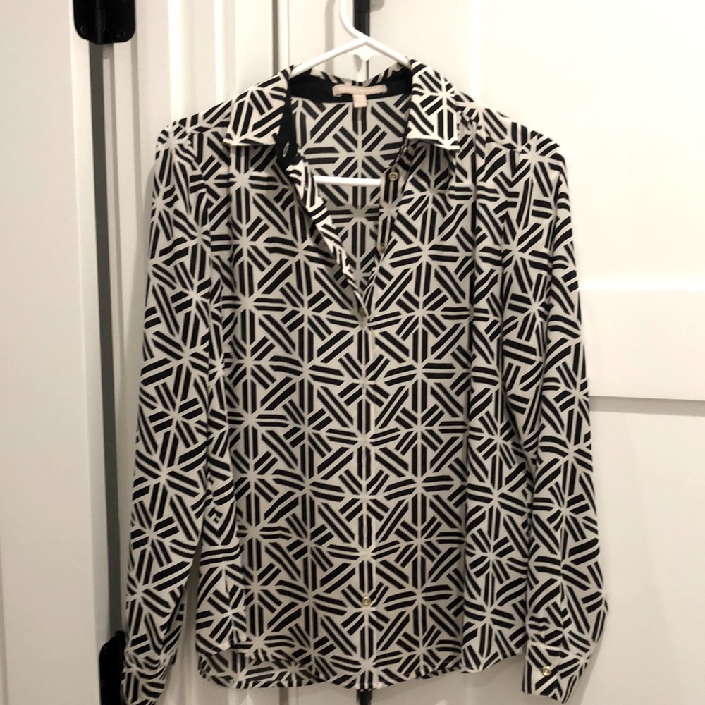 Geometric print blouse
